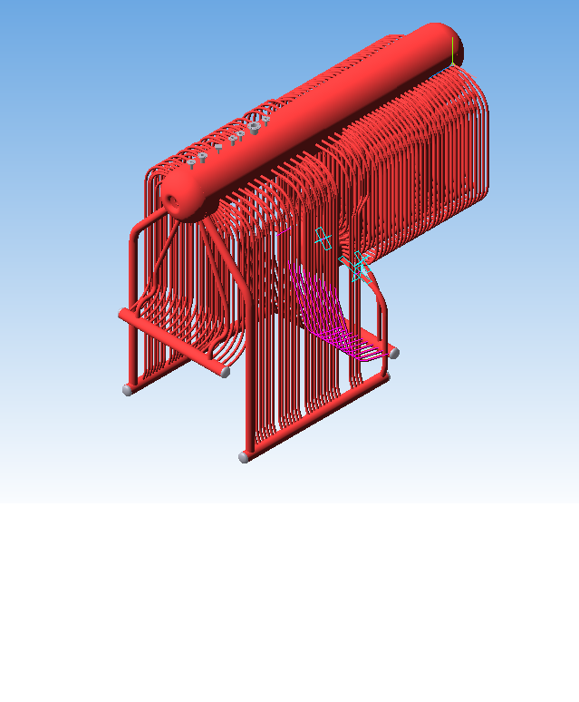 3D модель Модель трубной системы парового котла ДКВр-10/13