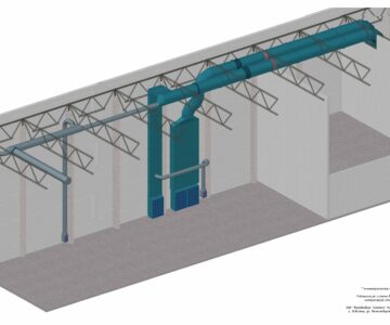 3D модель Система рекуперации производственного помещения