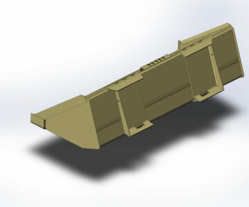 3D модель Ковш на минипогрузчик Case/NH