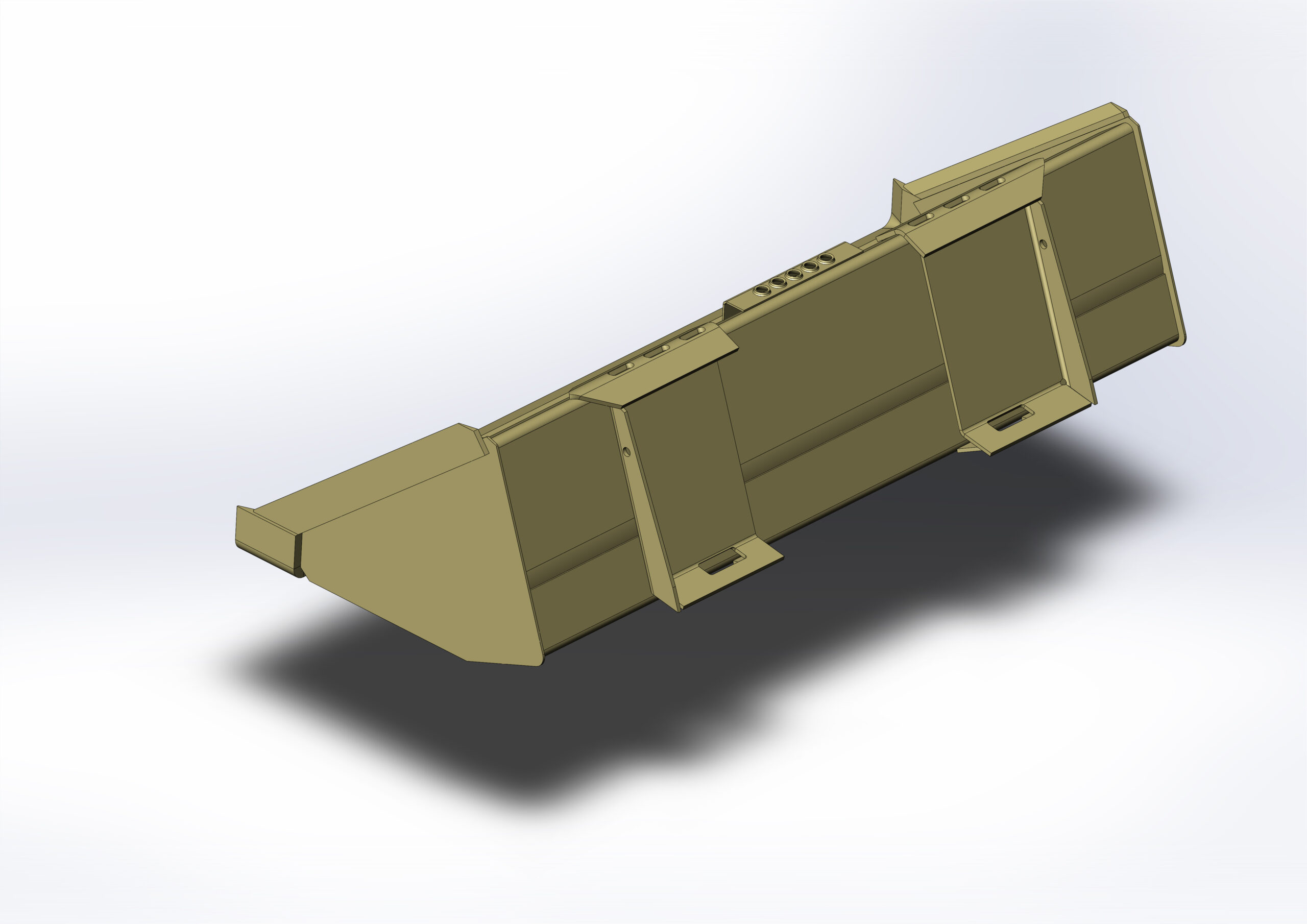 3D модель Ковш на минипогрузчик Case/NH