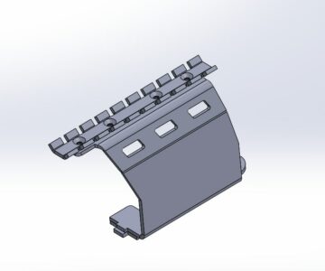 3D модель Кронштейн с планкой Пикатини