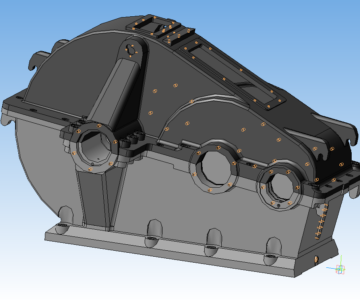 3D модель Корпус и крышка редуктора R55