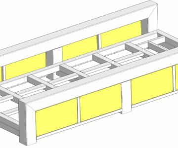 3D модель Стол фрезерного ЧПУ станка, параметрическая модель