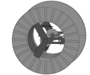 3D модель Катушка кабельная диаметром 2200
