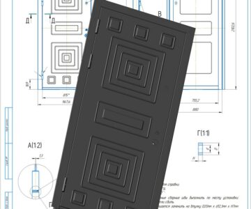 3D модель Дверной блок 880мм х 2060мм.