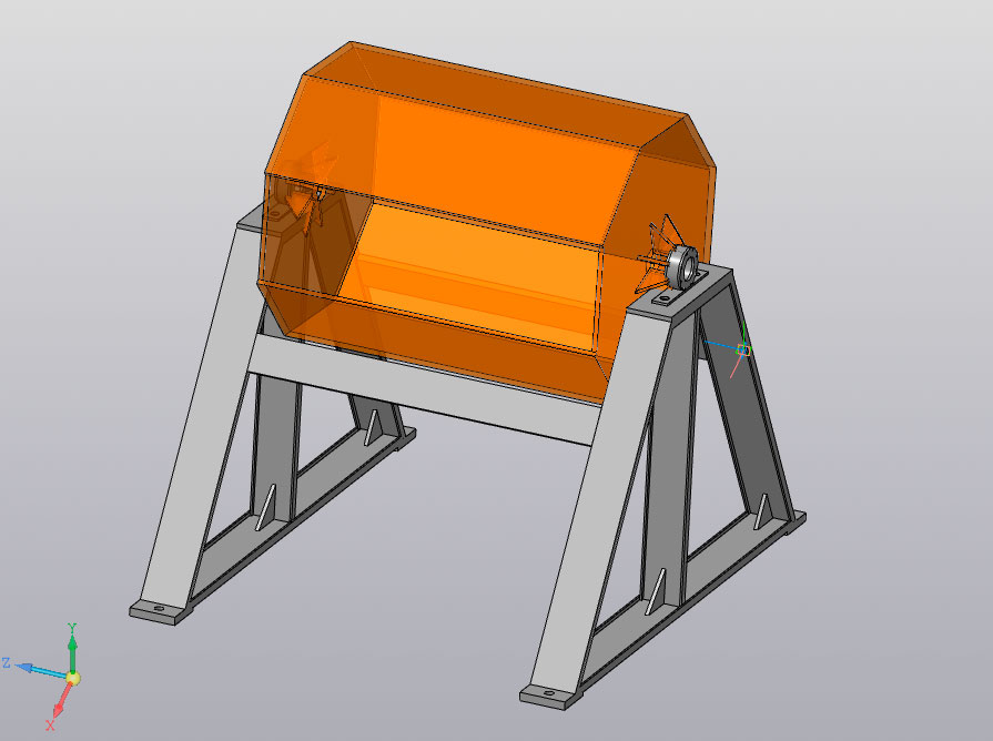 3D модель Галтовочный барабан 3D