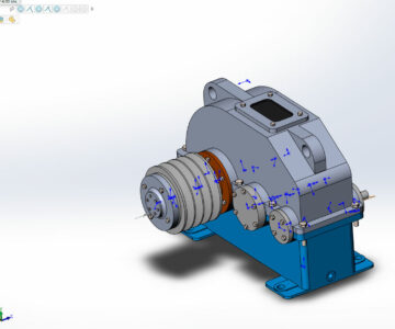 3D модель 3D Редуктор цилиндрический в SolidWorks