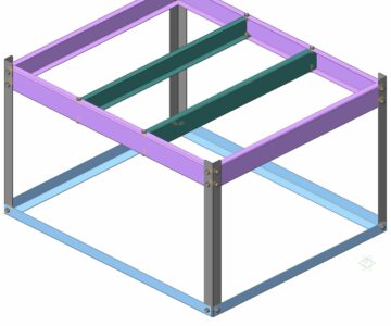 3D модель Подставка под еврокуб