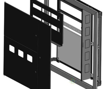 3D модель Щит этажный электрический 1000х960х130