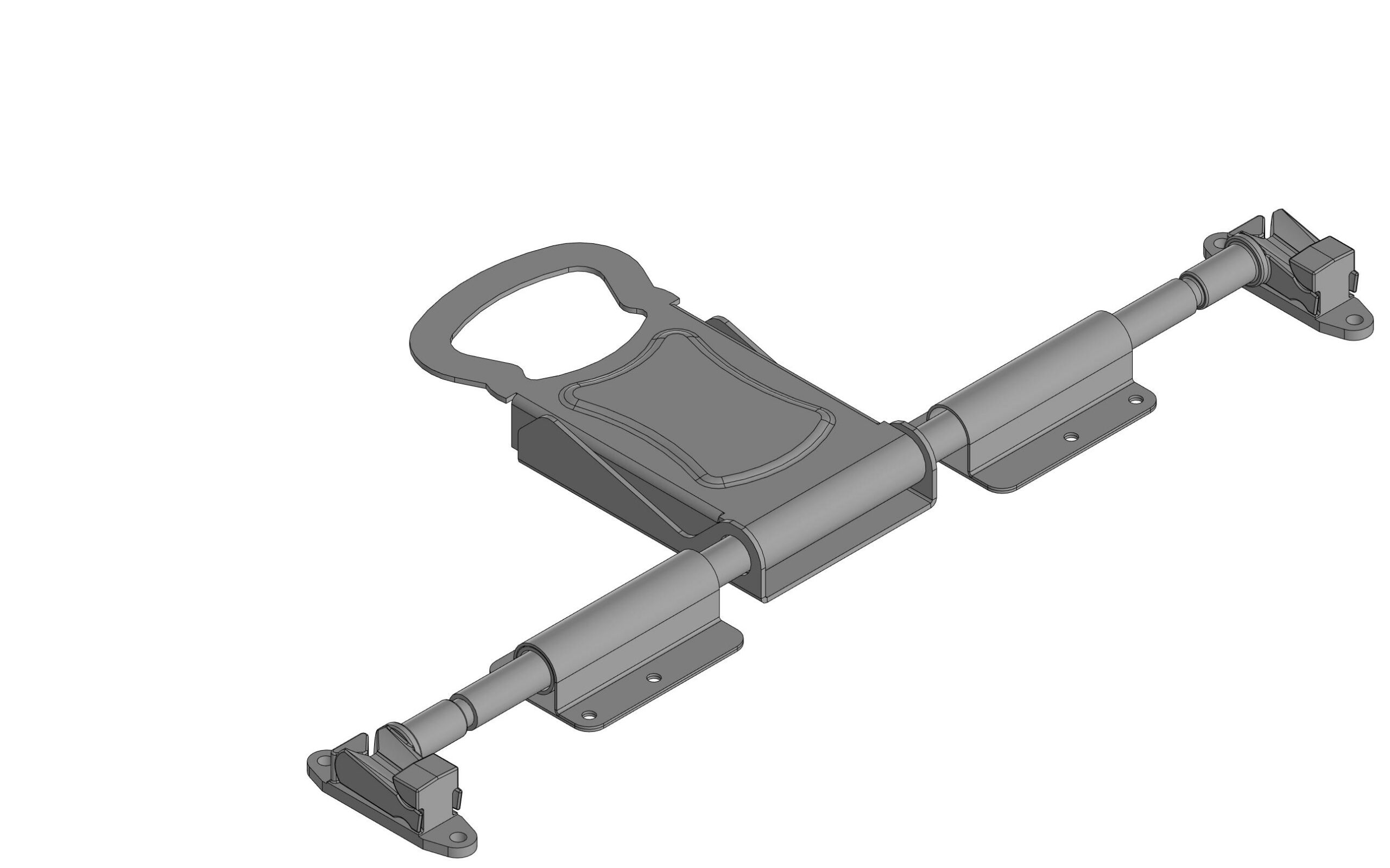 3D модель Штанговый замок с рукояткой PUSH 2 d22 F17.2