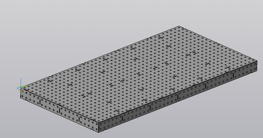 3D модель Сварочный стол 2000x1000x100