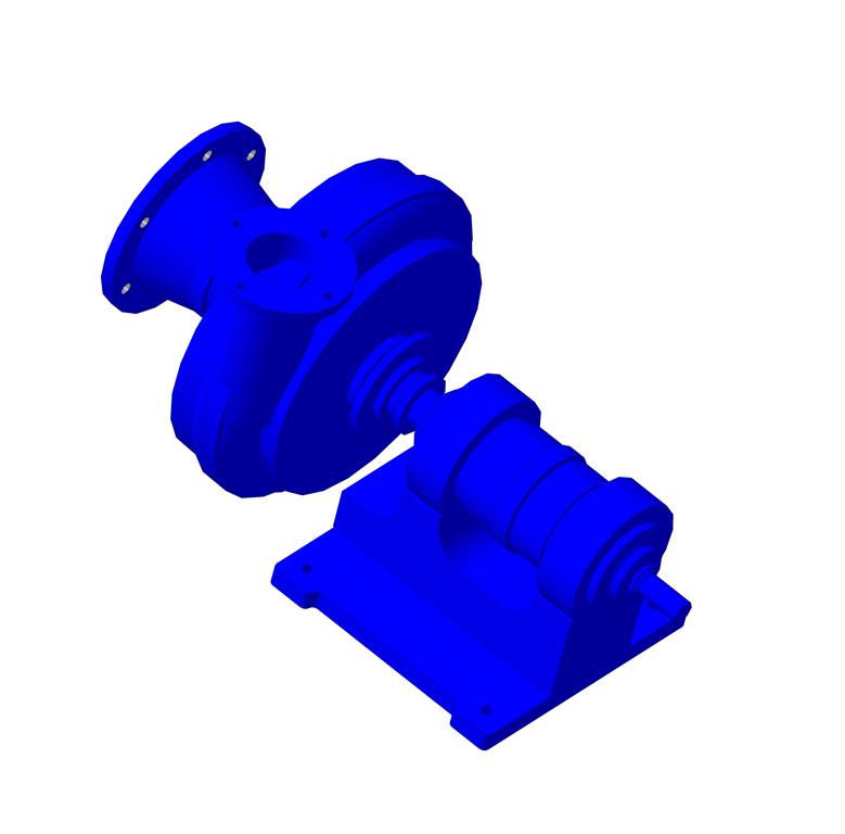 3D модель Модель насоса 6ш8-2