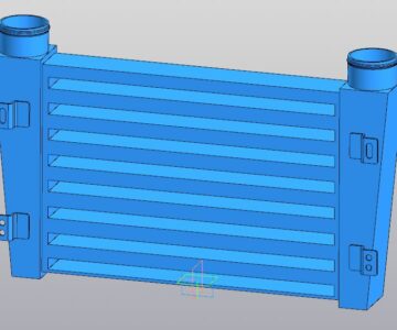 3D модель Охладитель наддувочного воздуха 280-1172010