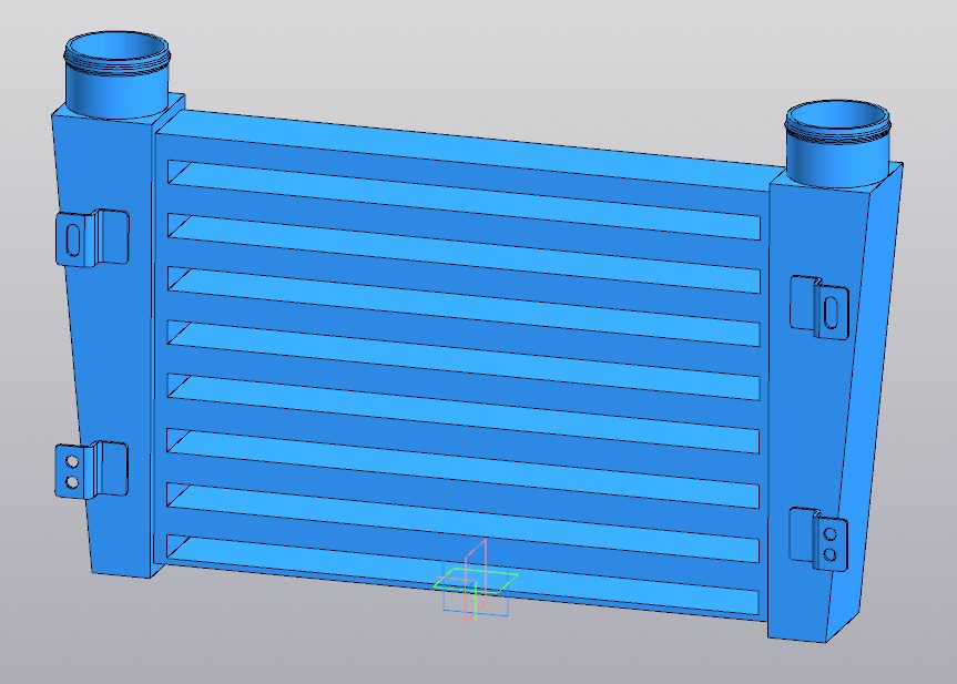 3D модель Охладитель наддувочного воздуха 280-1172010