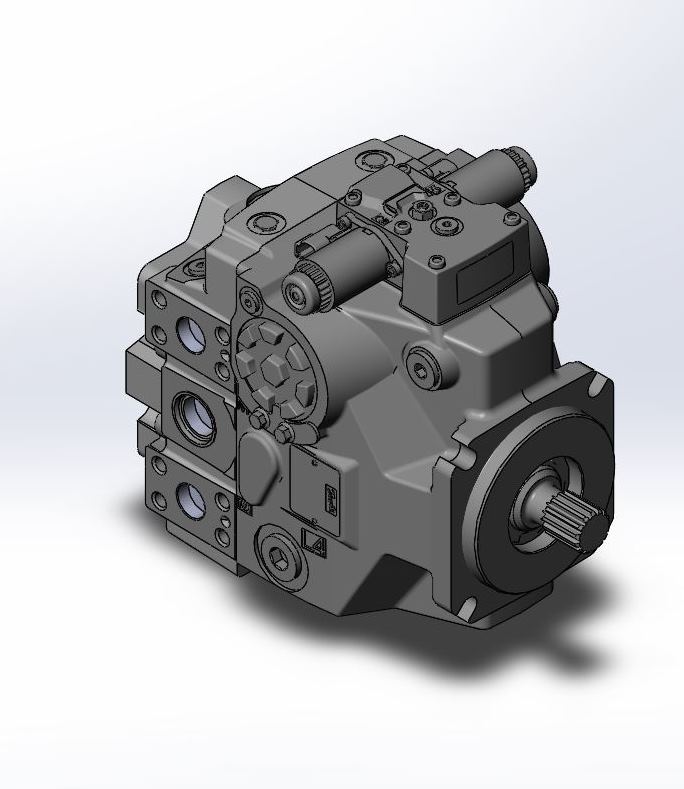 3D модель Насос Danfoss H1-P-069-R-A-A-A5-C3-N-F5-H-G1-H6-K42-K42-C-P-28-PN-NNN-NNN