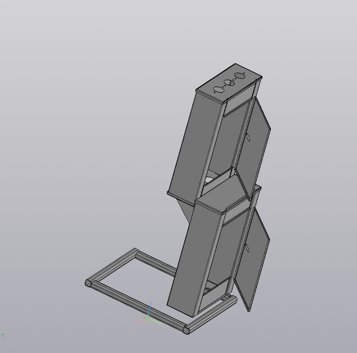 3D модель КТП мачтовая (комплектная трансформаторная подстанция 250кВа