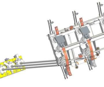 3D модель Разъединитель РЛК-10 с приводом ПРГ-03-2Б