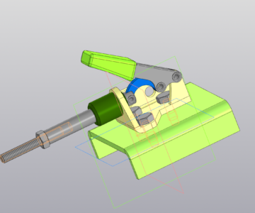 3D модель Зажим рычажный