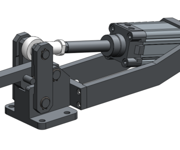 3D модель Пневмоприжим