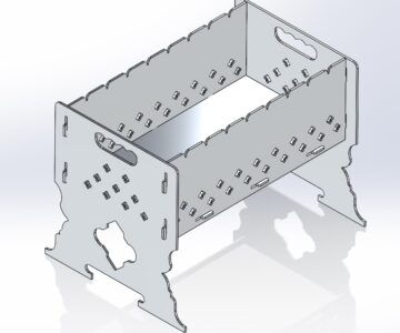 3D модель Мангал разборный 440х335х170 мм