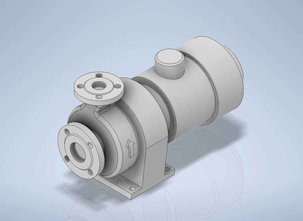 3D модель Насос КМ-50-32-200