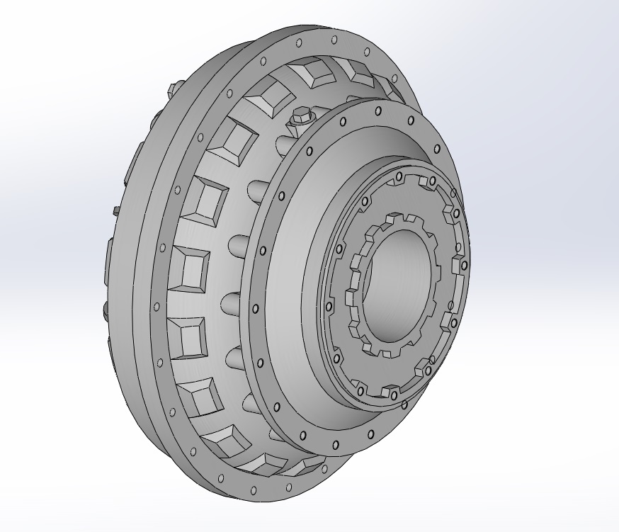 3D модель Гидромуфта YOX 560