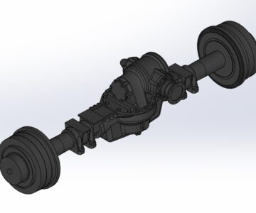 3D модель Мост задний автомобиля Урал 43206-2400010