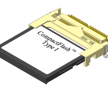 3D модель Разъем(сокет) для CompactFlash карты