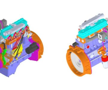 3D модель Двигатель дизельный ММЗ Д-245.16С с ОНВ