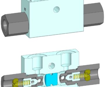 3D модель Гидрозамок VBPDE 3/8