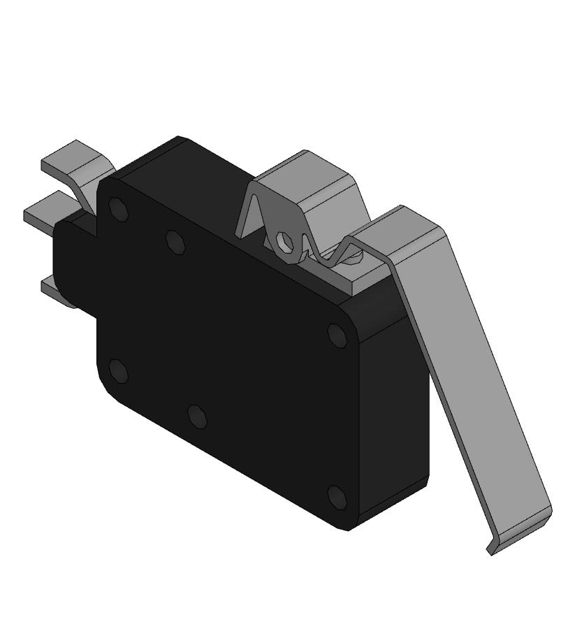 3D модель Микропереключатель МИ-3А (с лепестком) ТУ 25-7135.0001-87