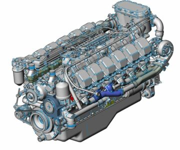 3D модель Двигатель ЯМЗ-8502