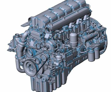 3D модель Двигатель ЯМЗ-652