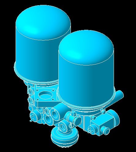 3D модель Осушитель воздуха Wabco 432 433 281 0