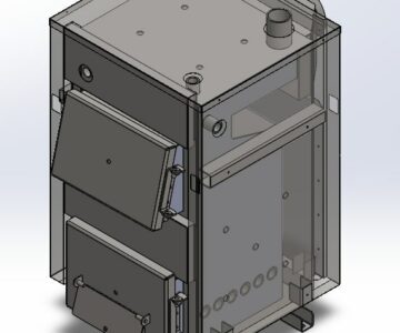 3D модель Твердотопливный котел длительного горения Eko 16 кВт