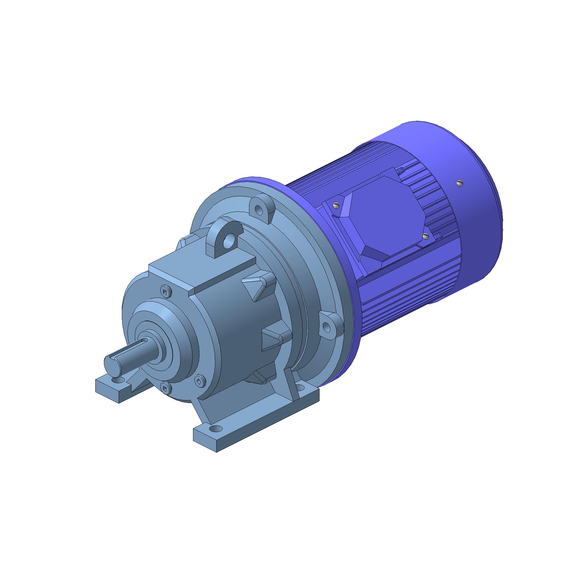 3D модель Мотор-редуктор планетарный 3МП-31,5-140-2,2
