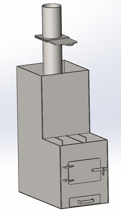 3D модель Печь банная 420*720*1500