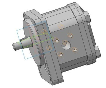 3D модель Насос 1PF2G2 Rexroth