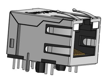 3D модель Модульный разъем RJ45 (7499111447)