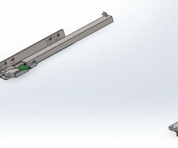 3D модель Направляющие для выкатных ящиков с толкателем и доводчиком