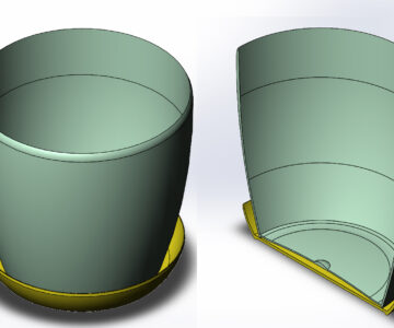 3D модель Кашпо 1,1л