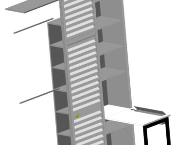 3D модель Гардероб-стол в нишу