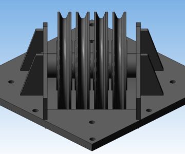 3D модель Нижняя траверса грейфера грузоподъемностью 2 тонны (набор запчастей)