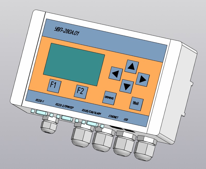 3D модель Вычислитель расхода нефти и газа УВП-280А.01