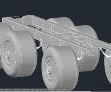 3D модель 3D модель рамы ЗИЛ 157