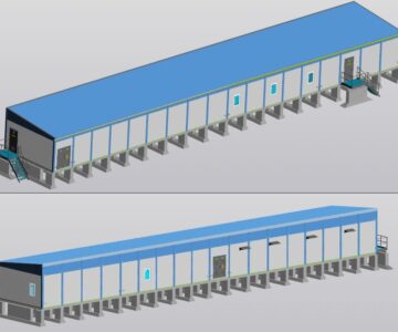 3D модель Закрытое распределительное устройство совмещенное с общеподстанционным пунктом управления