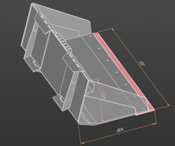 3D модель Ковш на погрузчика Bobcat