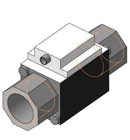 3D модель Датчик расхода жидкости G1 PF3W511-F10-2T-X128