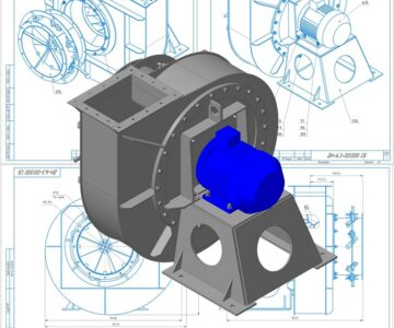 3D модель Дымосос ДН-6,3 (7,5 кВт)