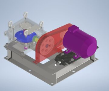 3D модель Привод конвейера u=19,46